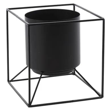 Home Styling Collection, Cube, doniczka na stojaku, metalowa, 18-18-18 cm