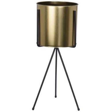 Home Styling Collection, doniczka złota na stojaku, 40 cm