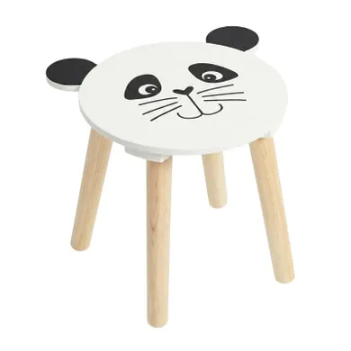 Home Styling Collection, drewniany stołek dziecięcy, safari, 28 cm