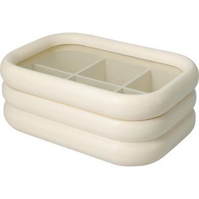 Home Styling Collection, herbaciarka z zaokrąglonymi krawędziami i szklanym wieczkiem, 9 cm