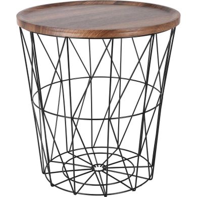 Home Styling Collection, Koszem, stolik pomocniczy z koszem, 37-39 cm