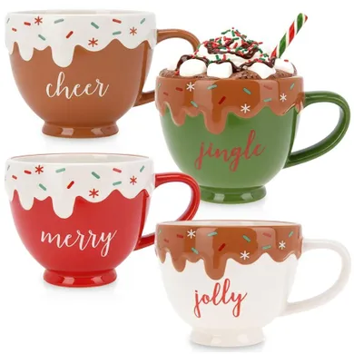 Home Styling Collection, kubki ceramiczne, 420 ml, 4 szt.