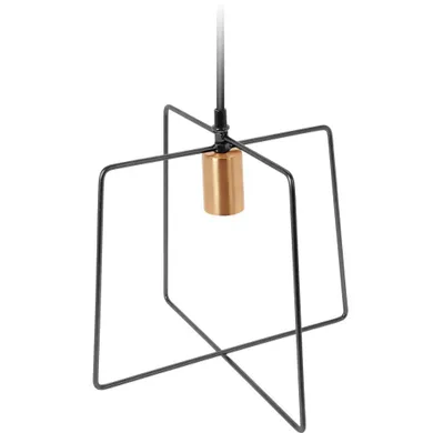 Home Styling Collection, lampa wisząca, kwadratowa, czarny, 29 cm