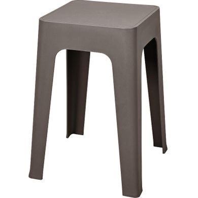 Home Styling Collection, lekki taboret z tworzywa sztucznego, 33-33-47 cm