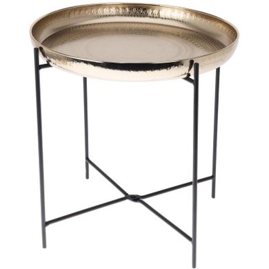 Home Styling Collection, Metalowy, stolik kawowy metalowy, średnica 35 cm