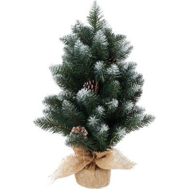 Home Styling Collection, ośnieżona sztuczna choinka z szyszkami, 60 cm