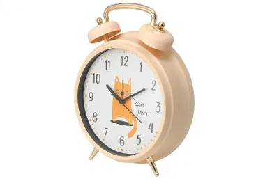 Home Styling Collection, Safi, budzik dla dzieci, pomarańczowy, 24 cm