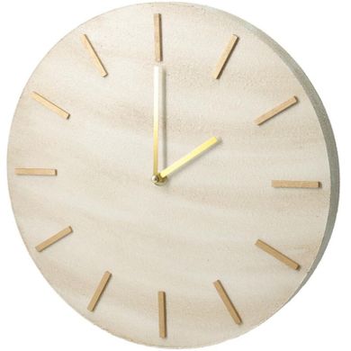 Home Styling Collection, Sum, minimalistyczny zegar ścienny, marmur, 30 cm