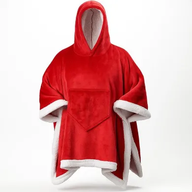 Home Styling Collection, świąteczne poncho dla dorosłych
