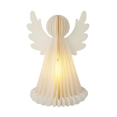 Home Styling Collection, świecąca dekoracja świąteczna, papierowy anioł z 6 LED