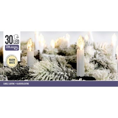 Home Styling Collection, świeczki dekoracyjne, 30 LED, wewnętrzne, biały