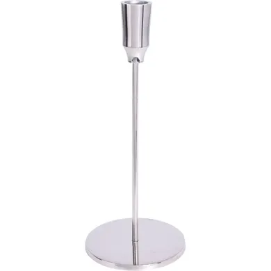 Home Styling Collection, świecznik srebrny, 25 cm, aluminium