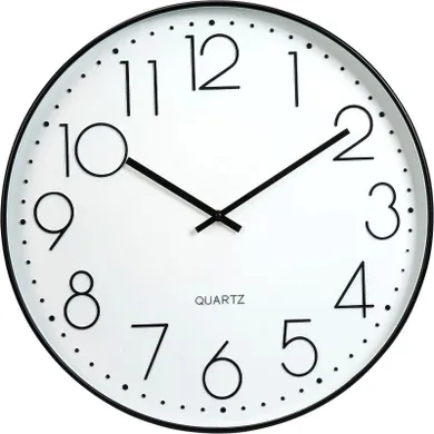 Home Styling Collection, zegar ścienny, czarny, 50 cm