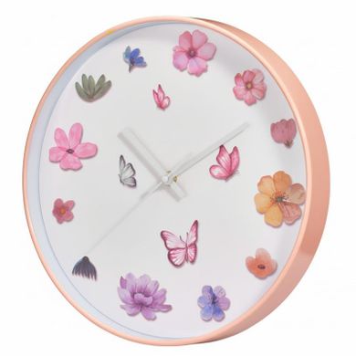 Home Styling Collection, zegar ścienny, kwiatowy, 30 cm