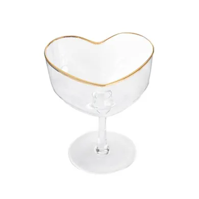 Homla, Amar, kieliszek gładki, na margaritę, w kształcie serca, 180 ml