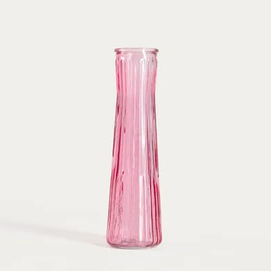 Homla, Amily, wazon, szklany różowy, 6,5-23 cm