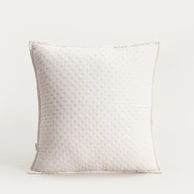 Homla, Anisha, poszewka, ecru z ozdobnym pikowaniem, 45-45 cm