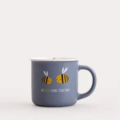 Homla, Annbee, kubek z pszczołą, granatowy, 0,35l, 859965