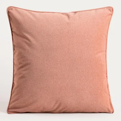 Homla, Armadale, poszewka, brązowa z lamówką, 45-45 cm