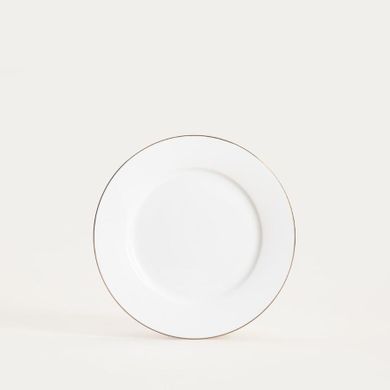 Homla, Auroo, talerz, deserowy ze złotą obwódką, 19 cm