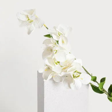 Homla, Azalea, gałązka sztuczna, azalia japońska, biała, 112 cm