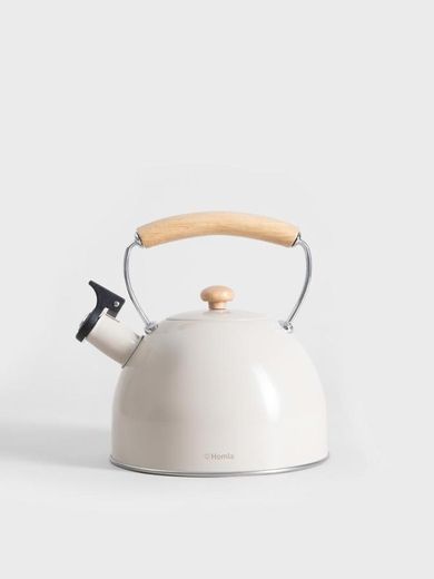 Homla, B2 Virgen Essentials, czajnik beżowy z drewnianym uchwytem, 2,5l