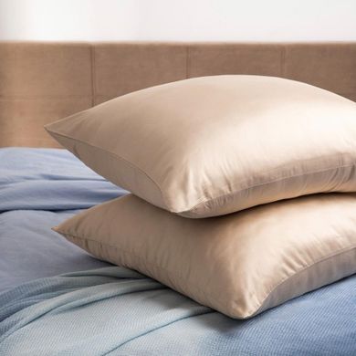 Homla, Bamsa, zestaw dwóch poszewek, bambusowych, beżowych, 70-80 cm, 738494