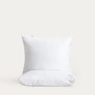 Homla, Bamsa, zestaw dwóch poszewek, z satyny bambusowej, biały, 50-60 cm