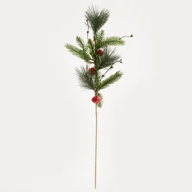 Homla, Bell, gałązka z czerwonymi dzwonkami, 62 cm, 751325