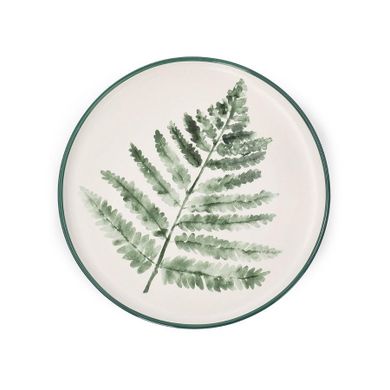 Homla, Blyde, talerz, z liściem paproci, 20 cm