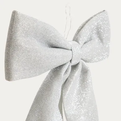 Homla, Bowe, kokarda, srebrna, 28 cm
