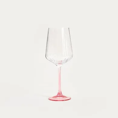 Homla, Brill, kieliszek, na wino z różową nóżką, 0,56l
