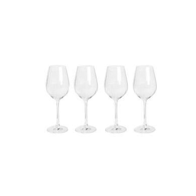 Homla, Brilliant Bliss, zestaw kieliszków, do wina ryflowanych 4 szt., 0,5 l