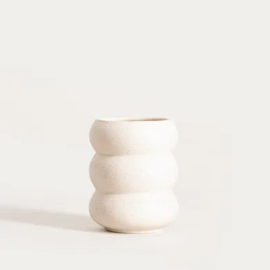 Homla, Bubbly, kubek, bez ucha kremowy nakrapiany, 0,3l