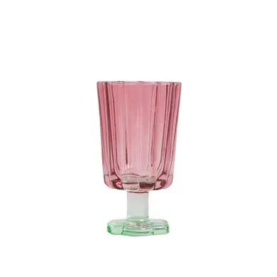 Homla, Cassiar, kieliszek, koralowo-zielony, 0,22 l