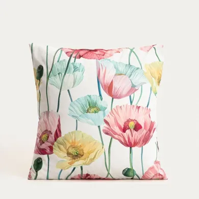 Homla, Cintia, poszewka, z dekoracyjnym kwiatowym wzorem, 45-45 cm