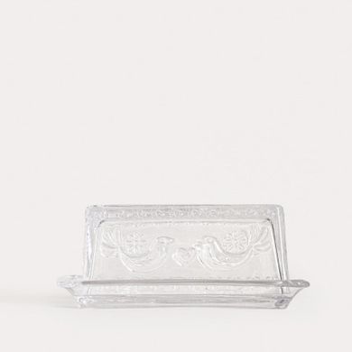 Homla, Creston, maselniczka, szklana z motywem ptaków, 17,5-7 cm