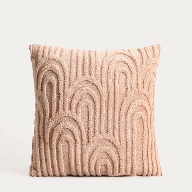 Homla, Darin, poszewka, miękka beżowa ze strukturalnym wzorem, 45-45 cm