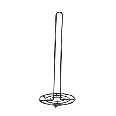 Homla, Duncan, Stojak na ręcznik kuchenny okrągły czarny 15-35 cm