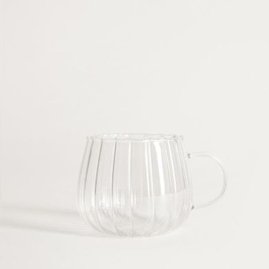 Homla, Edes, szklanka ryflowana z uchem, 0,35l