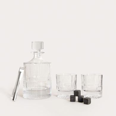 Homla, Eleganza, zestaw do whiskey, ze szklankami, 8 elementów