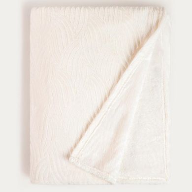 Homla, Ember, koc ecru we wzór, 150-200 cm