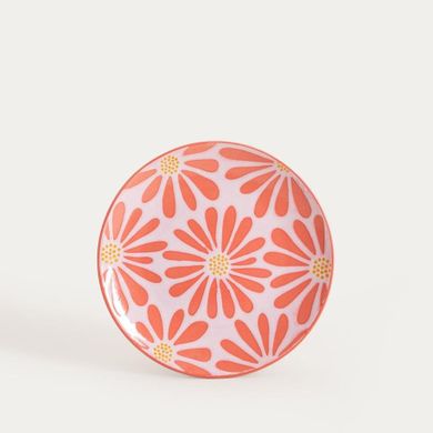 Homla, Fabia, talerz, deserowy w różowe kwiaty, 22 cm