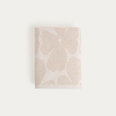 Homla, Flores, ręcznik, beżowy żakardowy, 50-90 cm