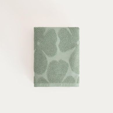 Homla, Flores, ręcznik, pistacjowy żakardowy, 50-90 cm