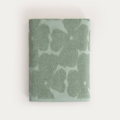 Homla, Flores, ręcznik, pistacjowy żakardowy, 70-130 cm