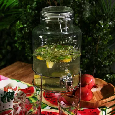Homla, Freya, słoik z kranikiem szklany, rozmiar L, 6l