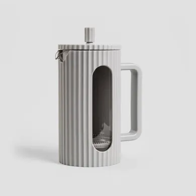 Homla, Genua, zaparzacz, ryflowany szary, 1l