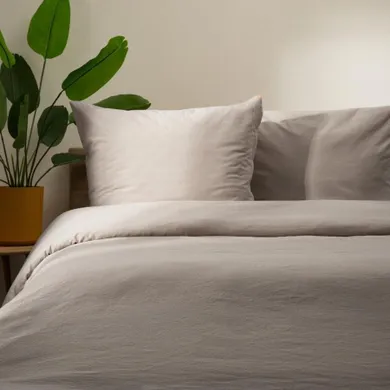 Homla, Gossy, pościel bawełniana, szara, 160-200 cm, 729478