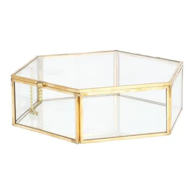 Homla, Grazia, szkatułka sześciokątna, 17-16-5 cm